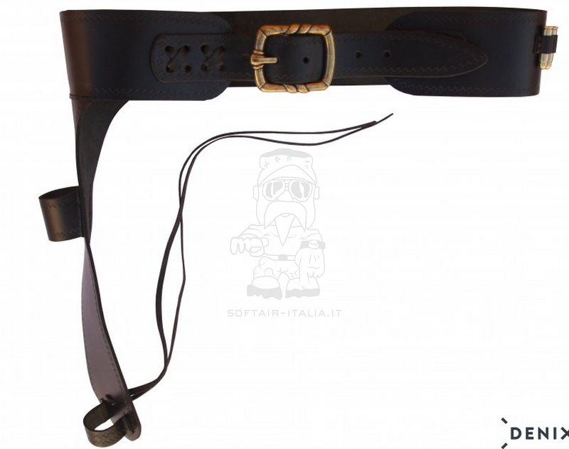 Winchester Mare's Leg Randall Leather Rifle Belt w. Dummy Cartridges Cinturone con Cartucce Dummy by Denix