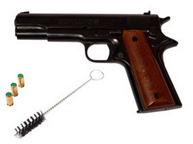 Bruni 1911 .45 Blank Fire Semi Auto a Salve 8mm. con Guancette in Legno by Bruni