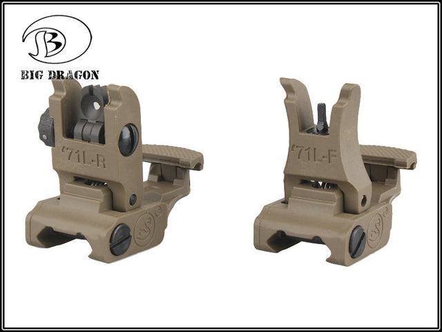 BD71L Tan Set Sight Tacche di Mira by Big Dragon