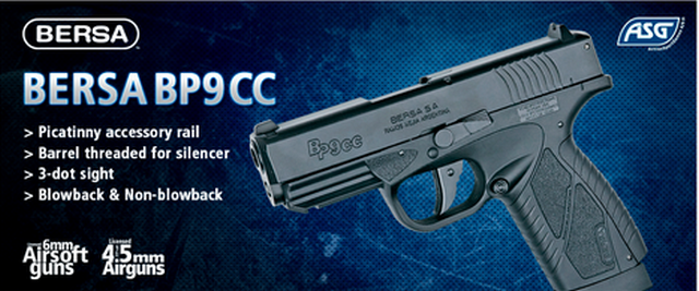 Bersa BP9CC Blowback Co2 by Asg