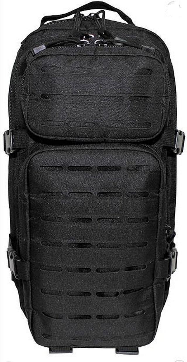 US Batoh ASSAULT I 25L Black Laser Cut Zaino Mfh