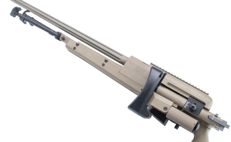 Cybergun - S&T PGM 338 Gas Full Metal Sniper Rifle Tan Version with Hard Case by S&T > Cybergun