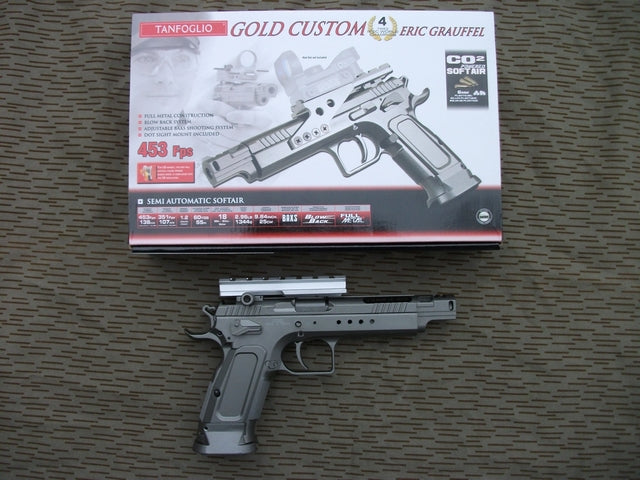 Tanfoglio Gold Custom Co2 GBB Gas Blow Back Scarrellante Full Metal by Kwc per Cybergun