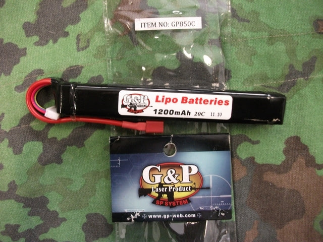 Li-Po Batteria G&P 1200mAh 11.1v. 20C