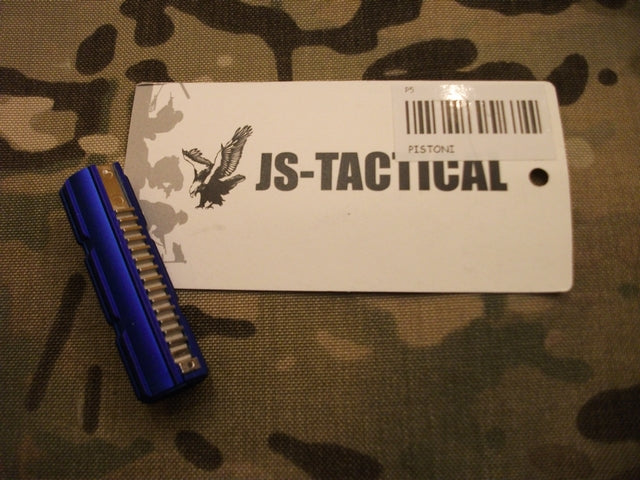 Pistone in Nylon Blu Cremagliera in Acciaio 15 Denti by Js-Tactical