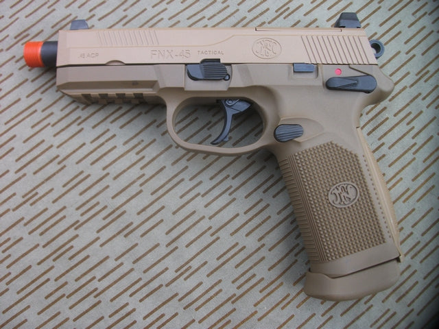 FN FNX-45 Tactical Dark Earth Gas Blow Back by Vfc per Cybergun