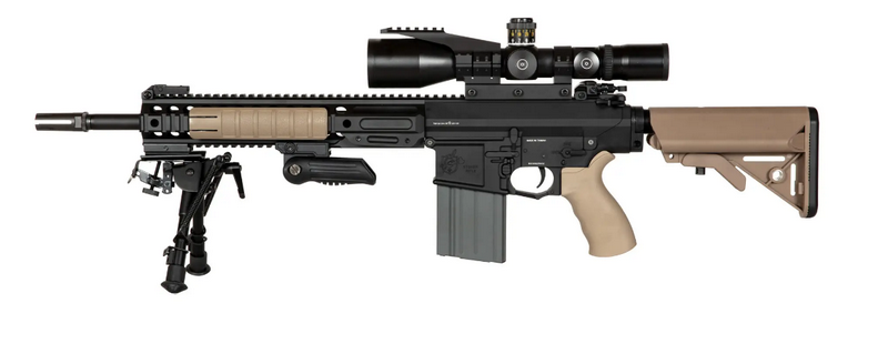 G&G DCA L129A1 DMR Marksman Sniper Rifle Custom on G&G SR25 ETU Knight's Armament License by Dave's Custom Airsoft