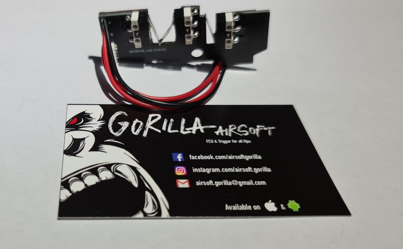 HPA Gorilla Kit Completo FCU Fire Control Unit + Trigger Board + Selector Plate + cavo per Sistemi Wolverine by Gorilla Airsoft