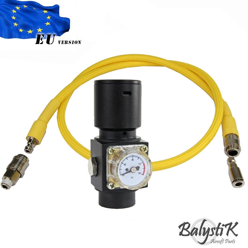 HPA HPR800C V3 Regulator 8mm. Gold Air Line - EU by Balystik Airsoft Parts