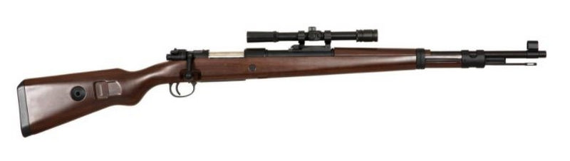 Mauser K98 Kar98K with 1.5xZF41 Optic Type Abs Wood & Metal Spring Power by S&T for SW Snow Wolf