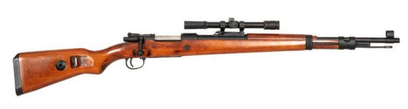 Mauser K98 Kar98K with 1.5x15 ZF41 Optic Type Full Wood & Metal Spring Power by S&T for SW Snow Wolf