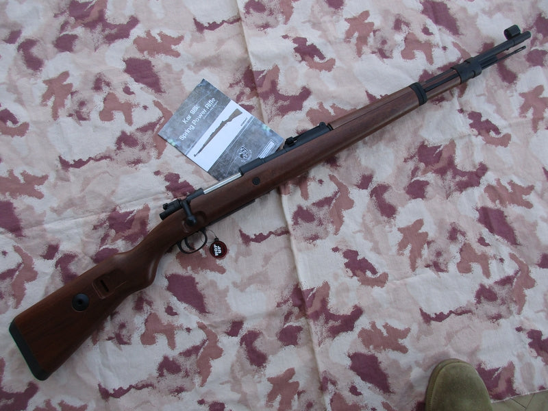 Mauser K98 KAR98K  Full Metal Abs Wood type Stock Spring Bolt Action by Snow Wolf