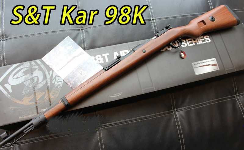 Mauser K98 KAR98K  Full Metal Abs Wood type Stock Spring Bolt Action by Snow Wolf