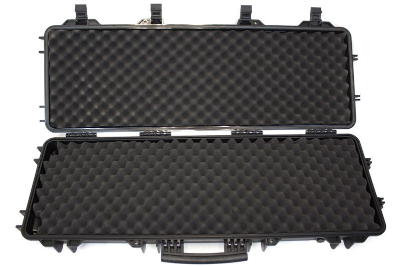 Large Rifle Wheeled Grey Hard Case 110 x 42cm. Valigia Rigida Grey by Nuprol