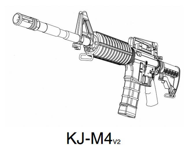 M4 V2 GBB Open Bolt by Kjw