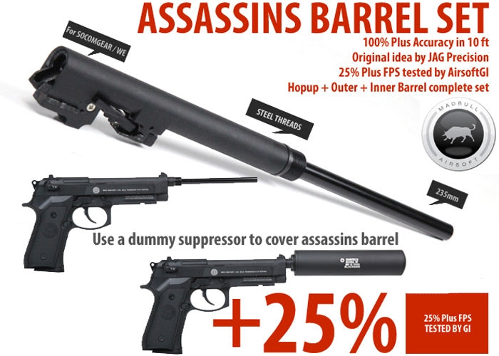 Madbull Assassins M9 Barrel Set Kit