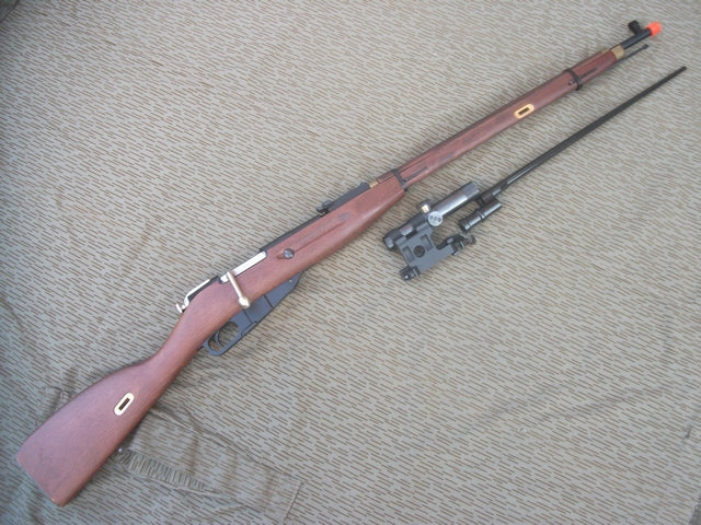 Mosin Nagant Full Wood & Metal Model 1891-30 Sniper  PU Scope Gas Power by Red Fire