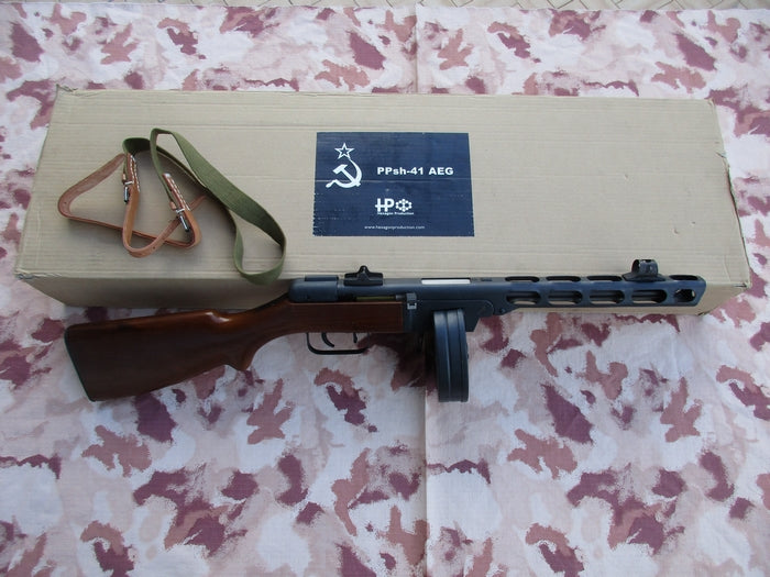 PPsh-41 "Papasha" Full Dark Wood & Metal AEG by HP Hexagon Production