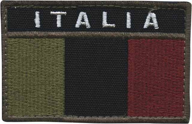 Patch Italia a Bassa Visibilità Sfondo BLK