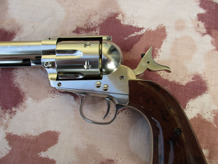 Peacemaker .45 Co2 Single Action SAA Western Legends Chrome Version by GK Tactical per Umarex