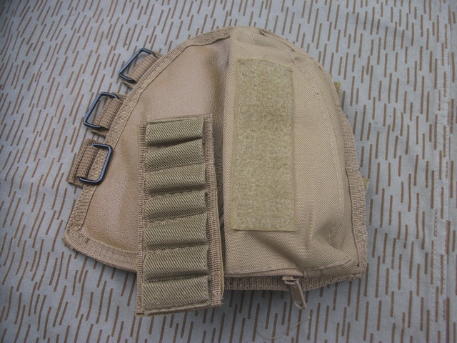 Poggia Guancia Rifle Stock Ammo Pouch Tan by Modify Tech