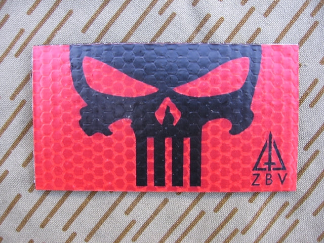 Punisher Red 3D Reflektive Patch by JTG