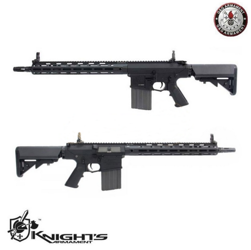 G&G SR25 M-LOK Knight's Armament - ZShot (G2H) E2 APC ETU-Mosfet Li-Po Ready 11,1v. G2H-016-APC-BNB-NCM by G&G