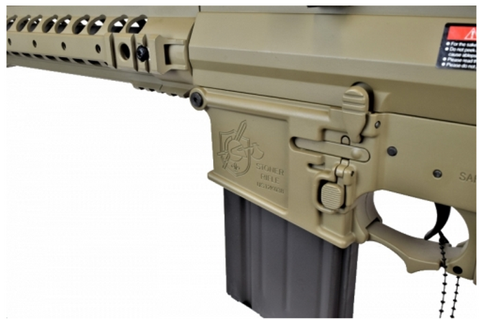 SR25 M110K Tan Stoner Knights Armament by Ares