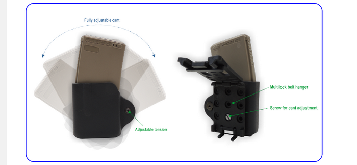 Stanag M4 Kydex Speed Mag LW Modulabile by H&S