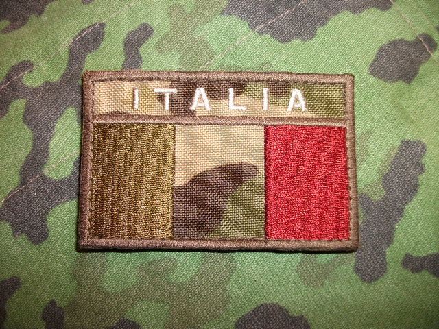 Patch Italia a Bassa Visibilità Sfondo Multicam