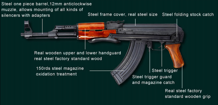 Type 56-1 S China Army Full Wood & Metal by Real Sword