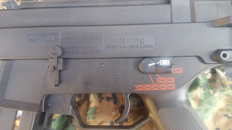 Ares > Umarex UMP H&K .45 Mosfet EFCS EBB Scritte e Loghi Originali by Ares > Umarex