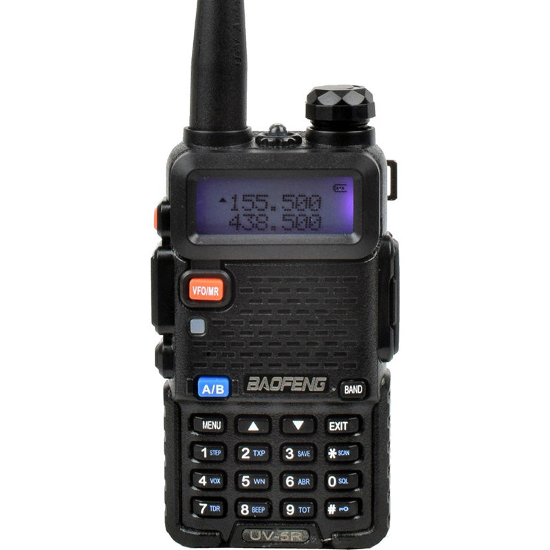 Baofeng UV-5R Manual Dual Band Ricetrasmittente Nera Short Battery VHF-UHF by Baofeng