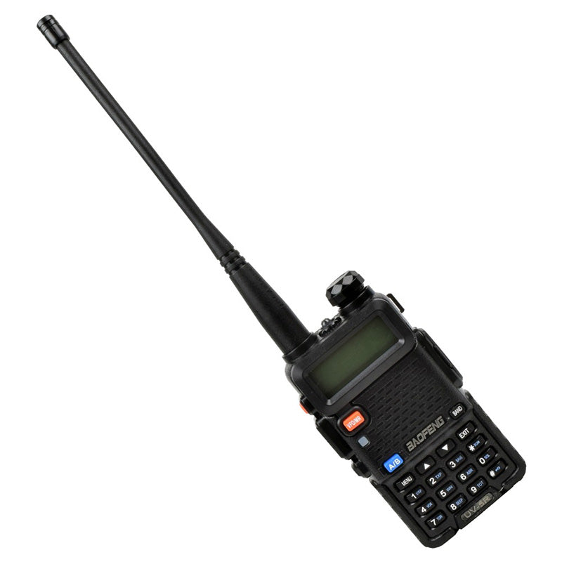 Baofeng UV-5R Manual Dual Band Ricetrasmittente Nera Short Battery VHF-UHF by Baofeng