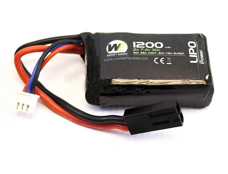 WE Batteria Li-Po per PEQ 7,4V 1200mAh 30C by We