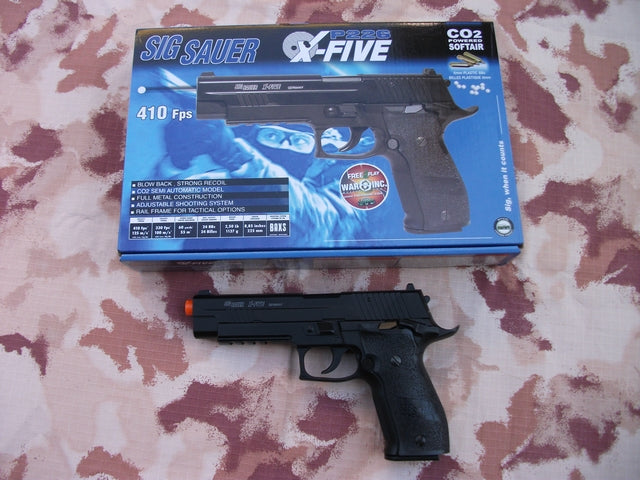 X-Five P226 Sig Sauer Co2 Scarrellante by Cybergun