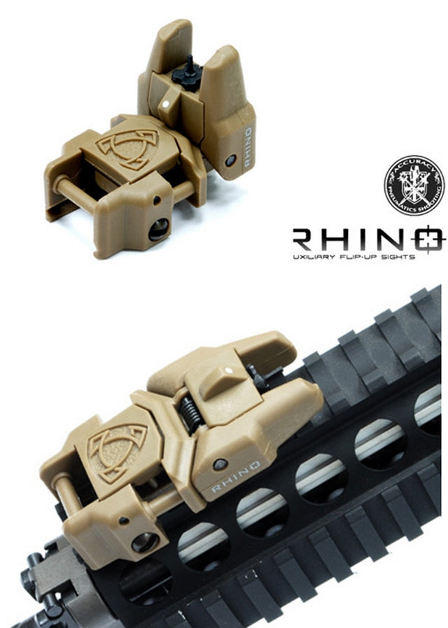 Rhino Tacca di Mira Anteriore Tan Flip Up by Aps