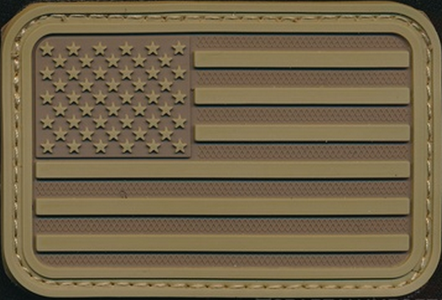 Patch USA Flag Tan Sx