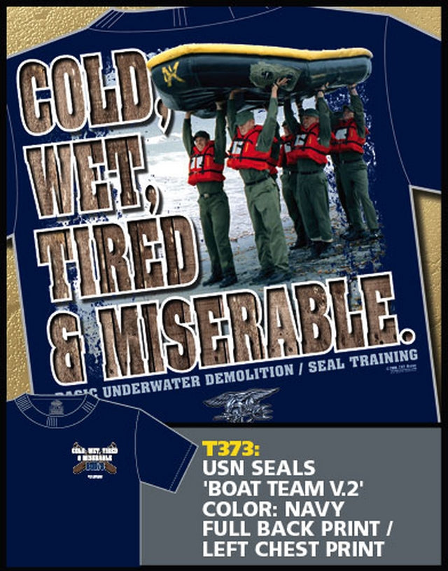 7,62 T-Shirt USN Seals Boat Team